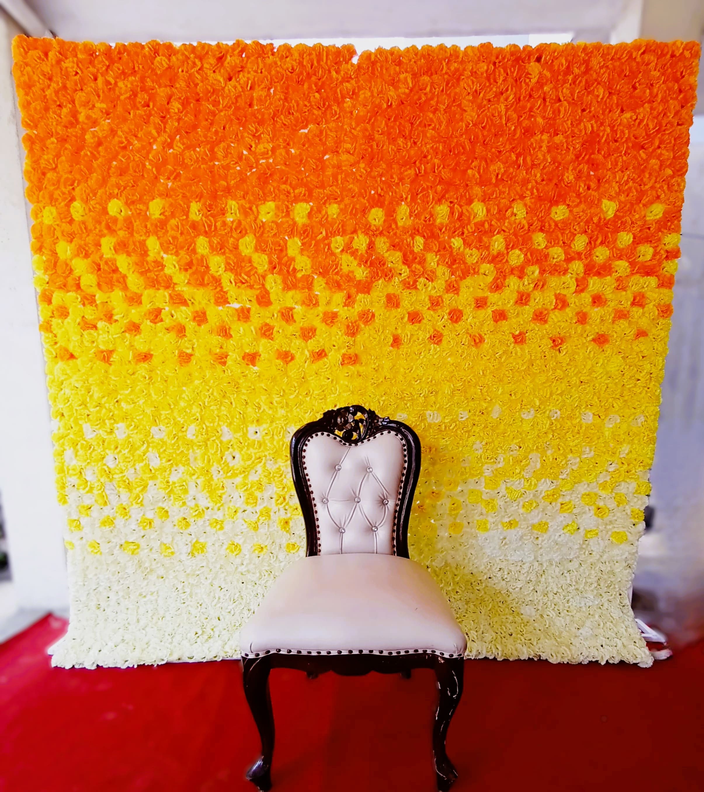 Flower wall backdrop rental